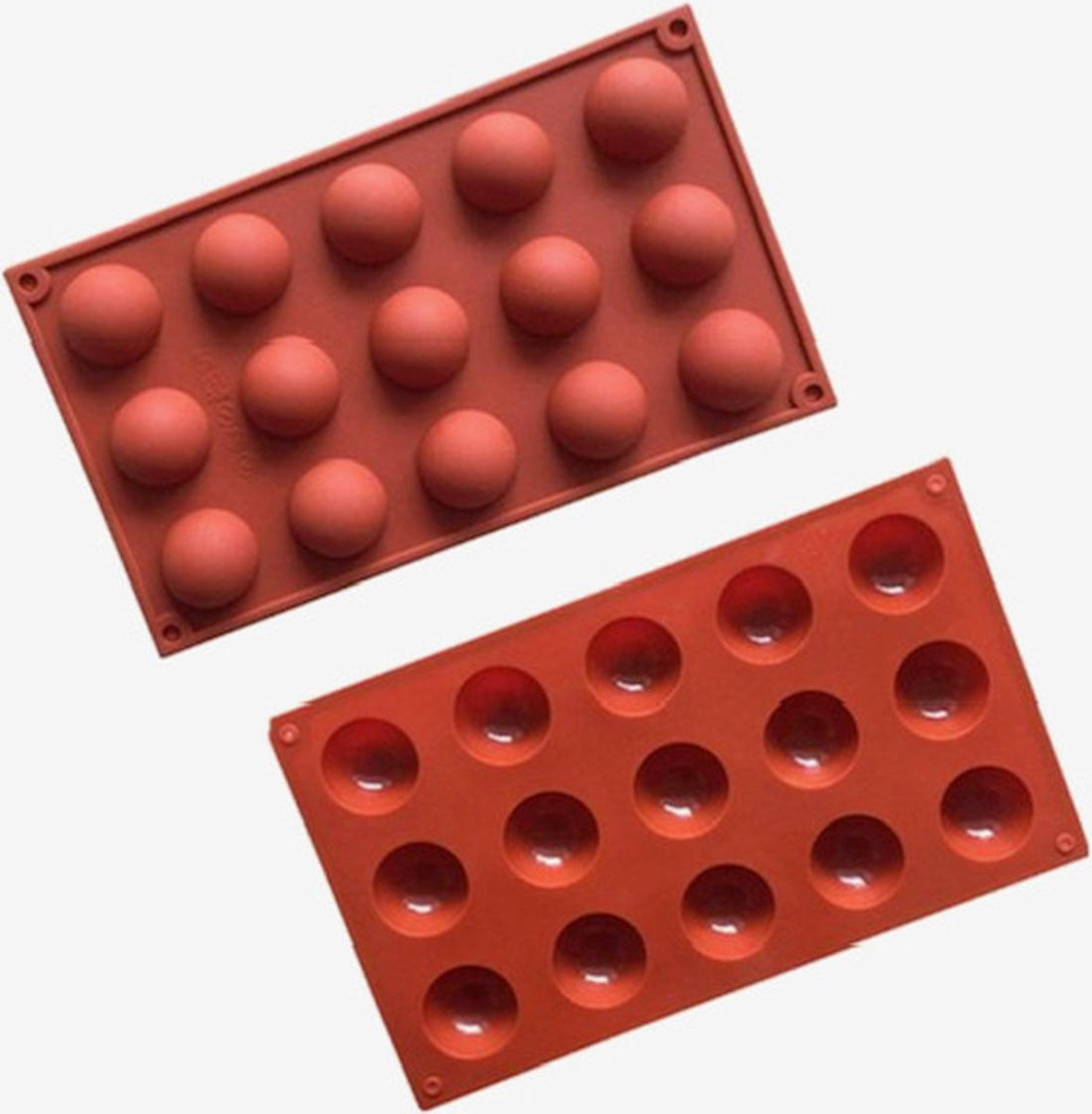 Silicone Baking Molds Half Spheres Cake Mold - Round Molds Chocolate - 15 Cavities - Diameter 5CM