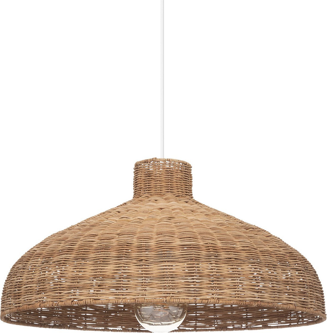 Atmosphera Ori Rattan Pendant Light - E27, not included - Ø58xH29cm - Brown