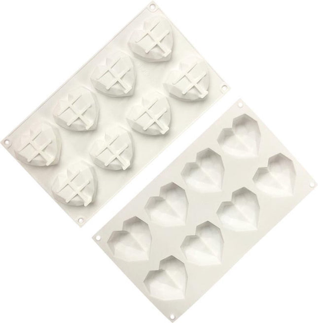 Siliconen 3D hartvorm mal