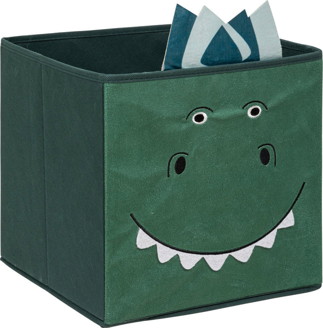 Atmosphera Kids Opbergdoos / opberger Vierkant - Dino - 29 x 29 cm