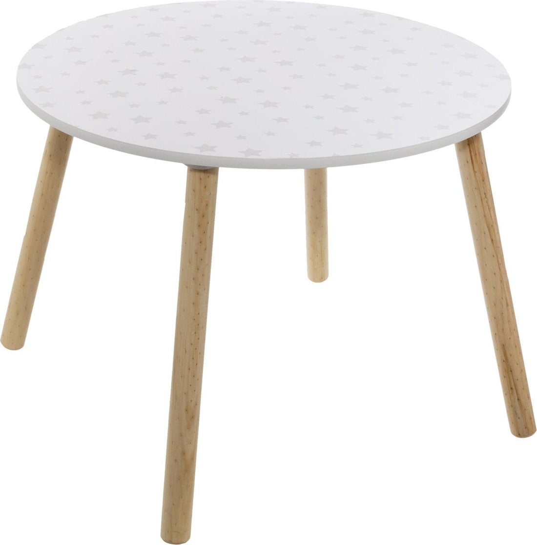Table 60 cm white with print