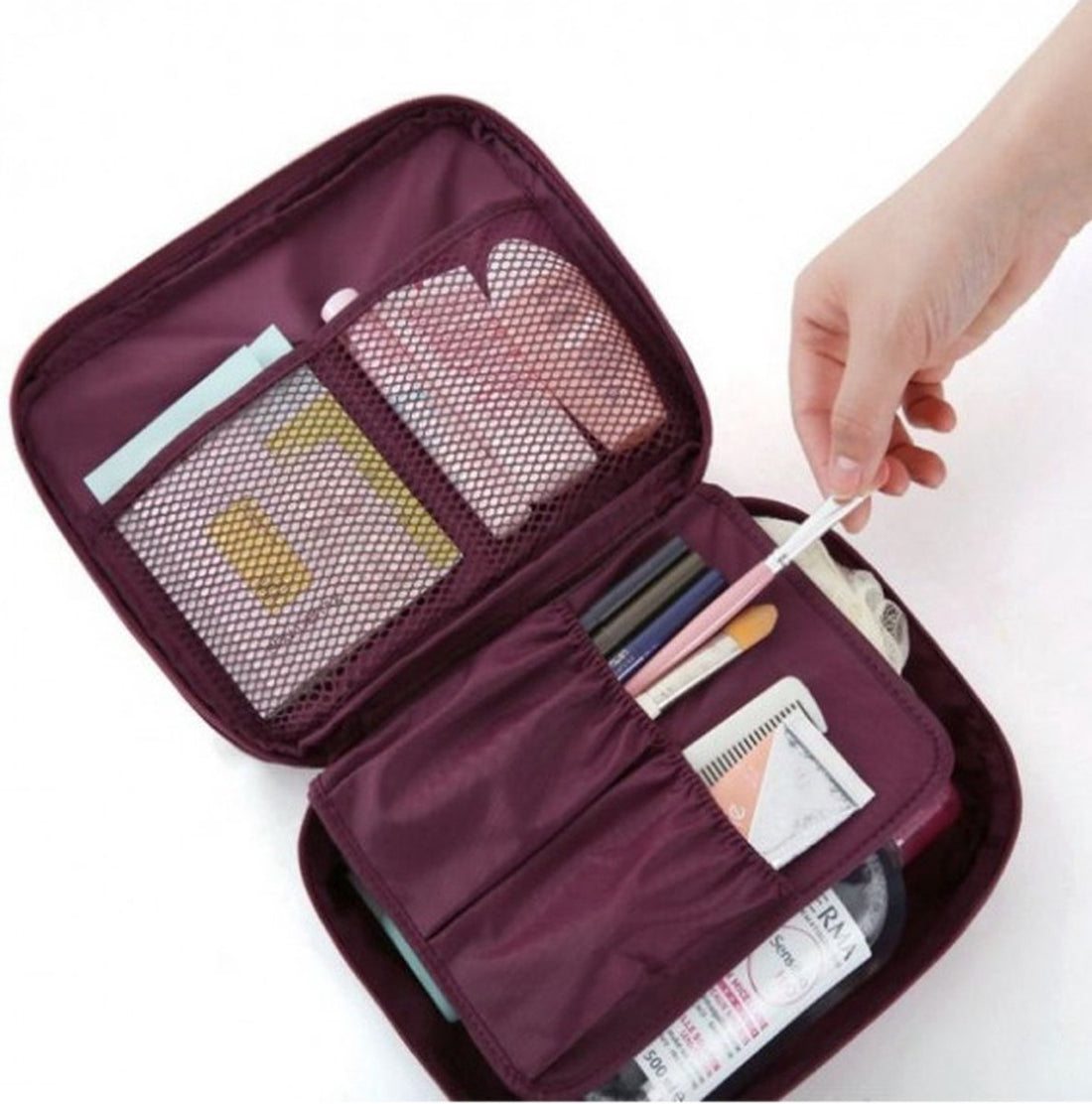 Travel Toiletry Bag/Cosmetic Bag - Unisex - Black
