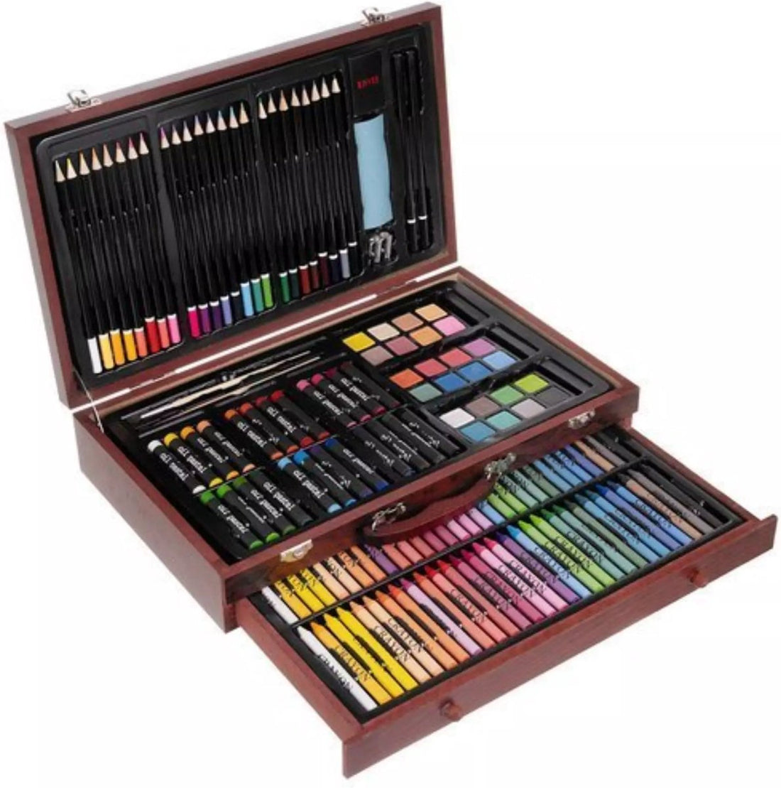 Coffret de peinture artistique de luxe - Mallette de dessin - Coffret de peinture 113 pièces - Set de peinture - Set de dessin - Boîte de dessin