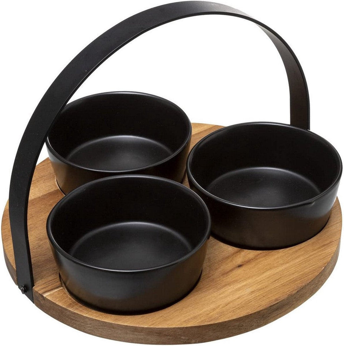 Vorspeisenset Secret de Gourmet Schwarz Keramik 4-teilig (Ø 21 cm)