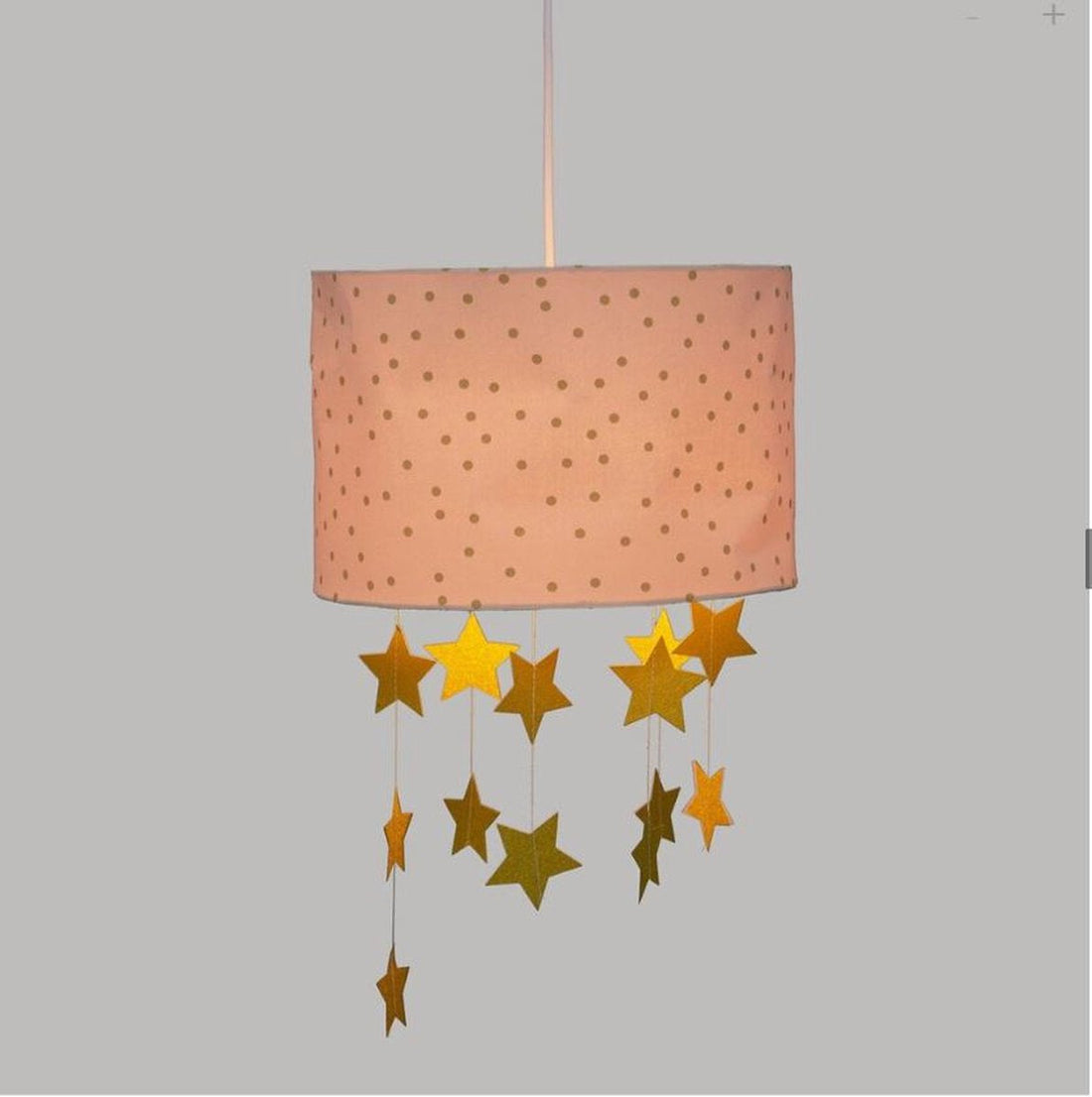 Star Pendant Light - Pink - Gold - Kids' Room