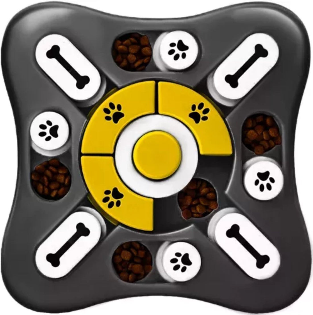 Purlov Interactive Dog Toy with Slow Feeder Bowl - Stimulates Mental Activity
