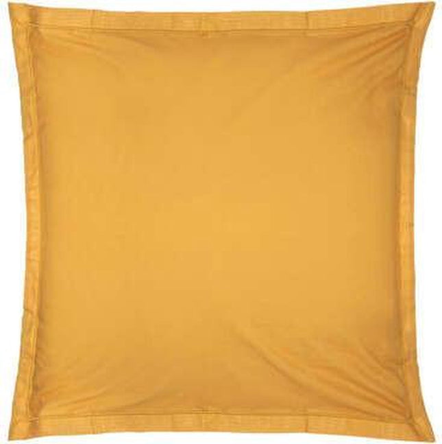 Kissenbezug - Zierkissenbezug - Kissenhülle - Atmosphera Créateur d'intérieur - 100% Baumwolle - Ockergelb - Quadrate 63x63cm