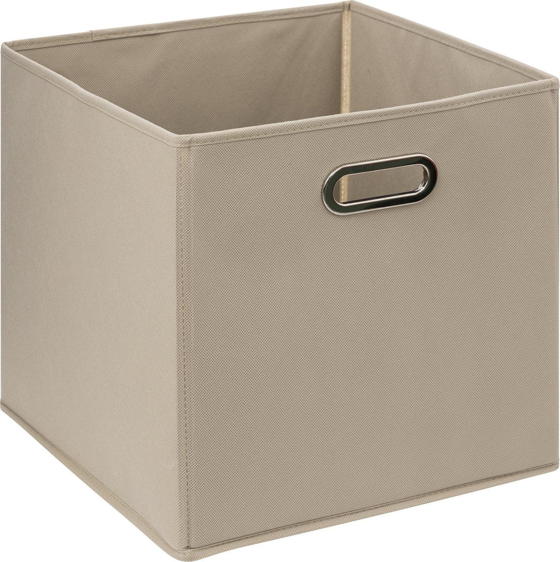 5Five Aufbewahrungskorb / Regalkorb - Taupe - 31 x 31 x 31 cm - 29 Liter - Fächerregal-Körbe - Stoff mit verstärktem Boden - Faltbar