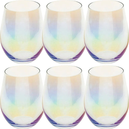 Secret de Gourmet Tumbler Trinkgläser - 6 Stück - Perlmutt - 540 ml - Trinkgläser - Wassergläser