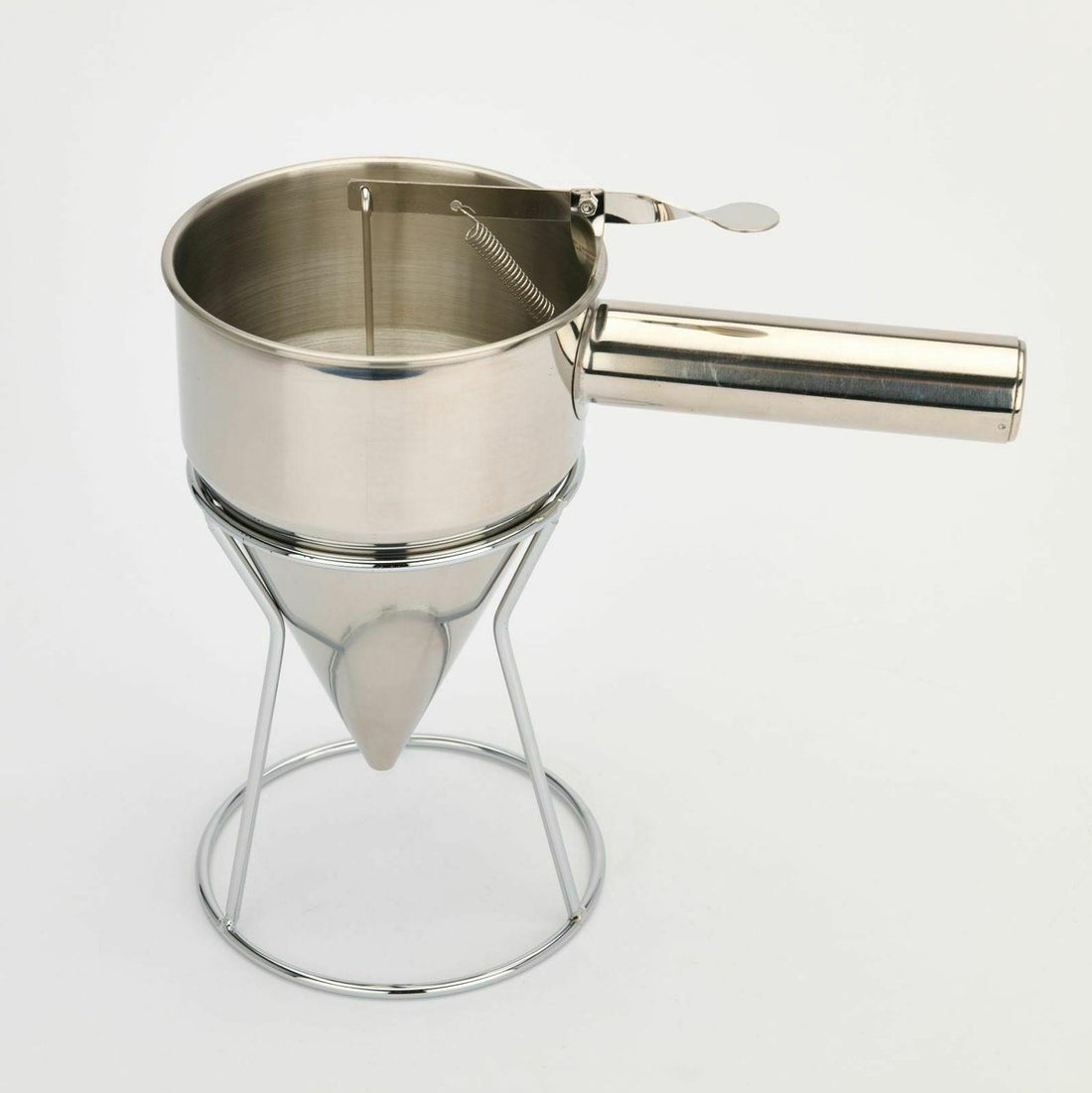 Fondant Funnel Dispenser With Stand - Stainless Steel