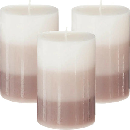 Atmosphera Duftkerze Nina - 3er Set - Vanille - 45 Brennstunden - 7 x 10 cm