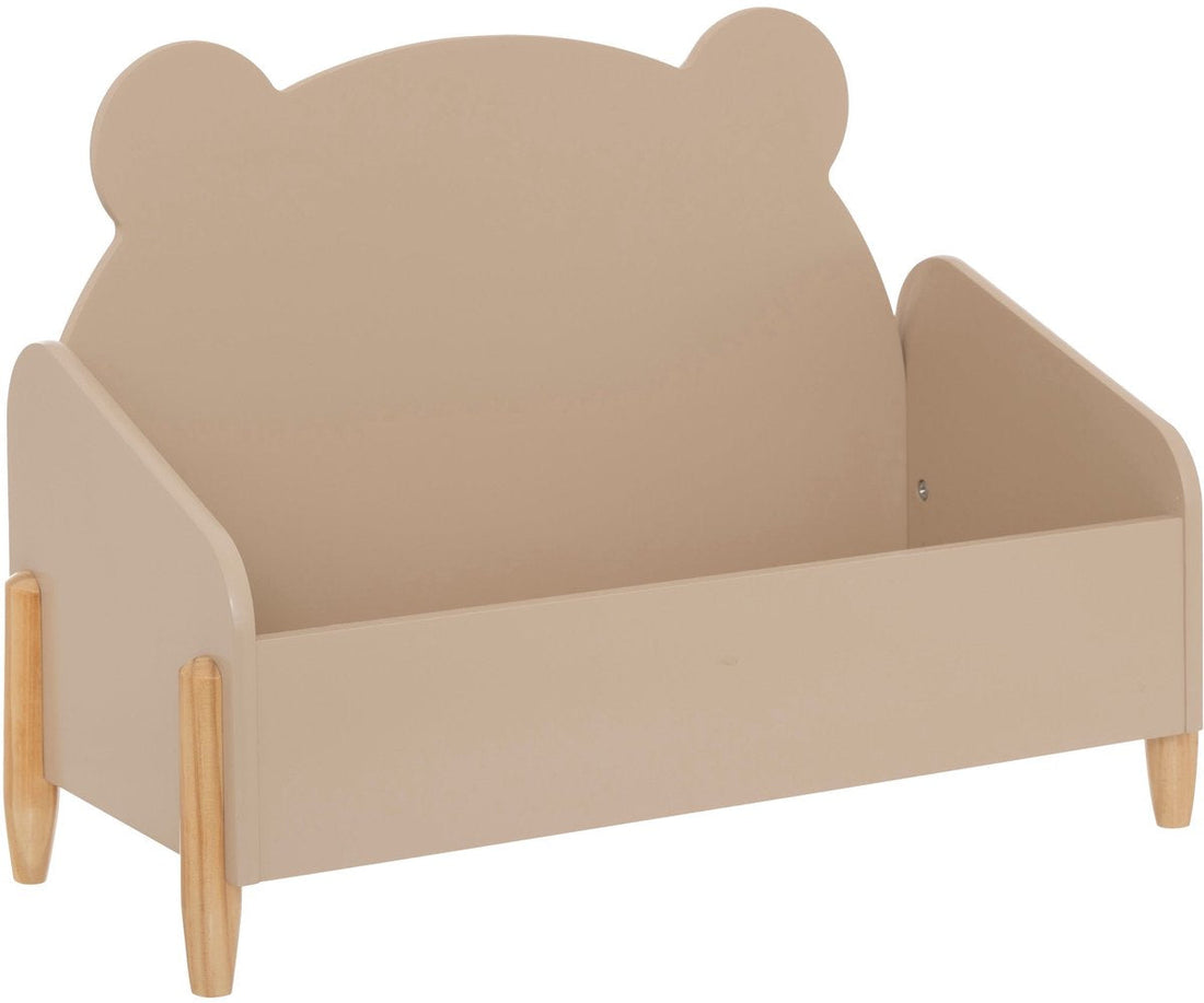Atmosphera Kids opbergkist beer – bruine speelgoedkist van MDF, 61 x 29 x 44 cm
