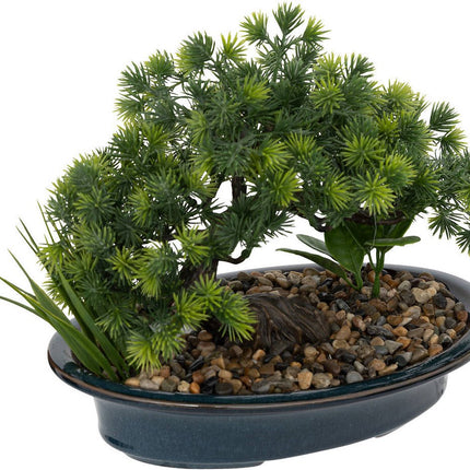 Kunstplant in pot, bonsai, 25 cm