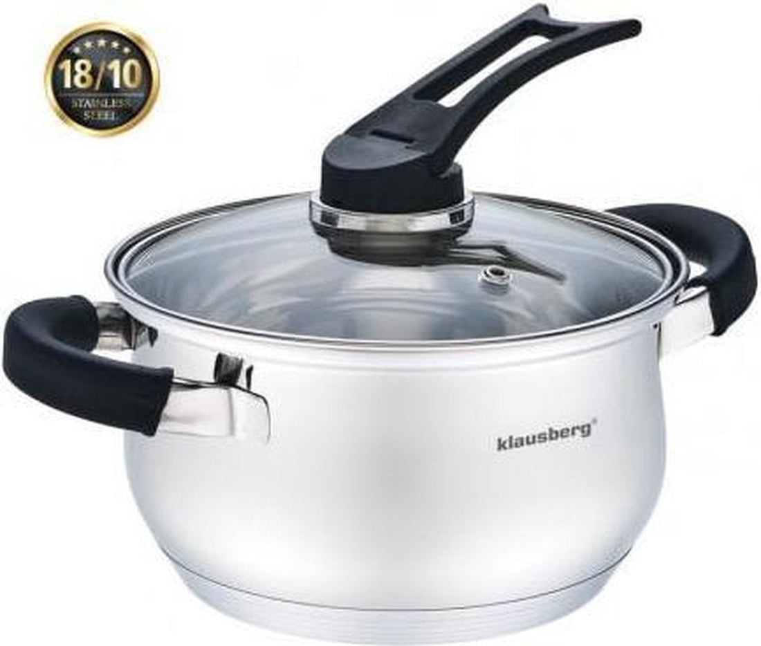 Casserole Klausberg KB-7223 - 5,8L – inox – tous feux