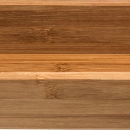 Set van 3x stuks bamboe ladekast/keukenspullen/kantoor vakjes/sorteerbakjes 38 x 8 x 7 cm