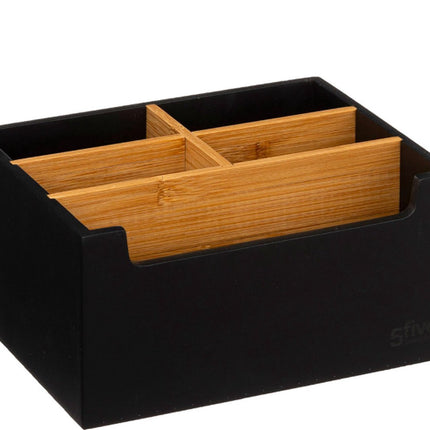 Five® - Make-up Organizer - Schwarz - Medium - ohne Schublade - Sortierfächer