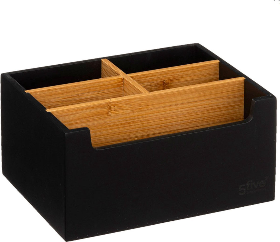 Five® - Organiseur de maquillage - noir - Taille M - sans tiroir - Compartiments de rangement