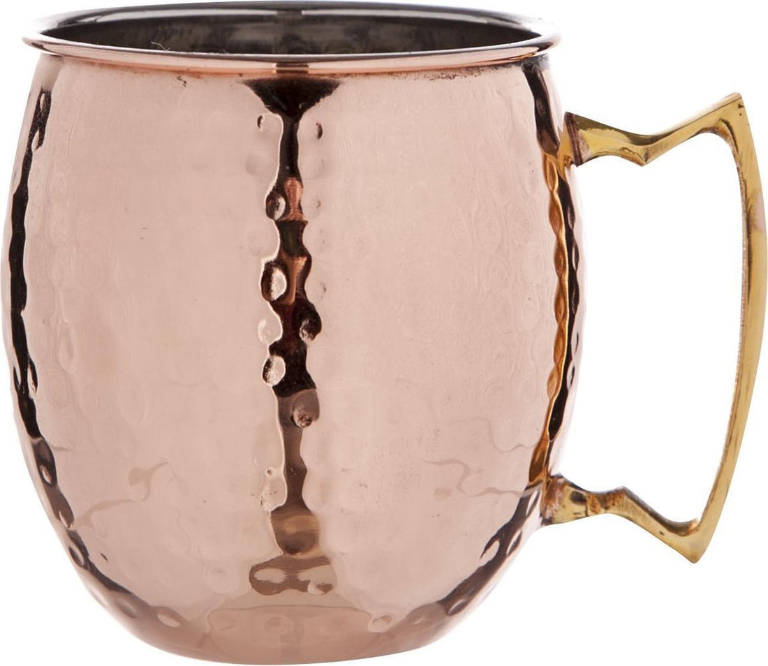 Mug Drinking Cup Hammered Copper