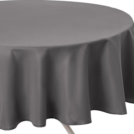 Tafelkleed Grijs anti vlek - Rond - Dia 180 cm - Anti vlekken