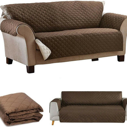 Hoes voor bank - dubbelzijdige sprei - beschermer - Bruin