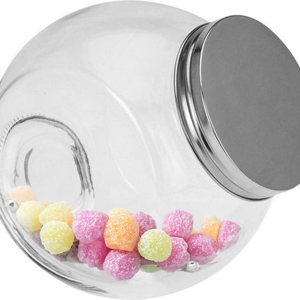 5Five Vorratsglas mit Deckel - 4er-Set - Glas - 16 x 16 cm - 1,5L - Bonbonglas - Lebensmittelaufbewahrung