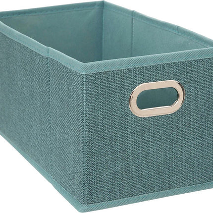 5Five Aufbewahrungskorb petrolblau - 15 x 31 x 15 cm (S) - Faltbar