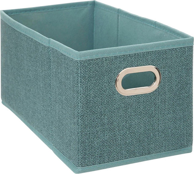 5Five Aufbewahrungskorb petrolblau - 15 x 31 x 15 cm (S) - Faltbar