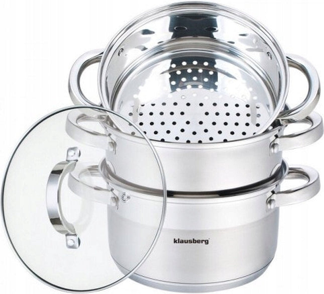 Top Choice - stoompan - 4 delig - 24cm - rvs - alle warmtebronnen