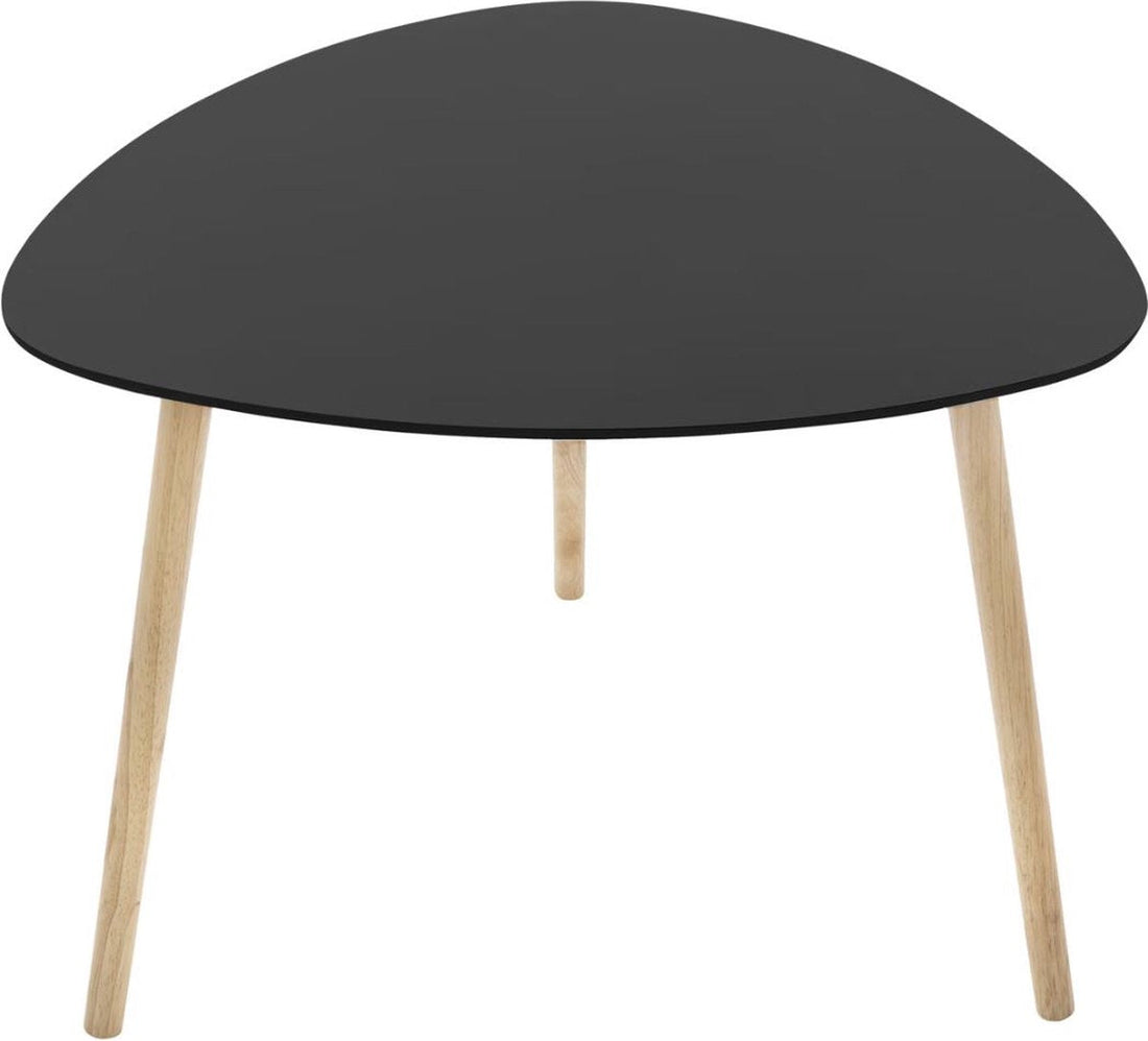Table basse noir / bois. 60 x 60 x 45 cm