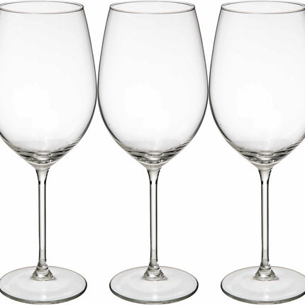 Secret de Gourmet Weingläser Set Lina - Box 12x Stück - schickes Glas - 54 CL - weiß/rot/rosé