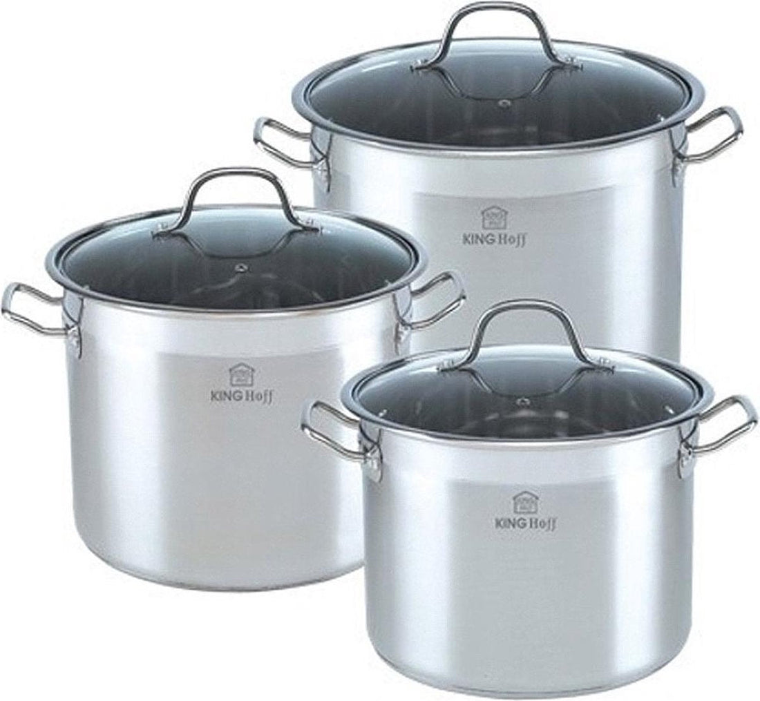 Kinghoff 4313 set de casseroles - inox - toutes sources de chaleur