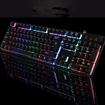Gaming Toetsenbord  - Spatbestendig -  RGB Led Verlichting - QWERTY - Plug & Play - Anti Ghosting Functie - Levensduur : 15 miljoen klikken