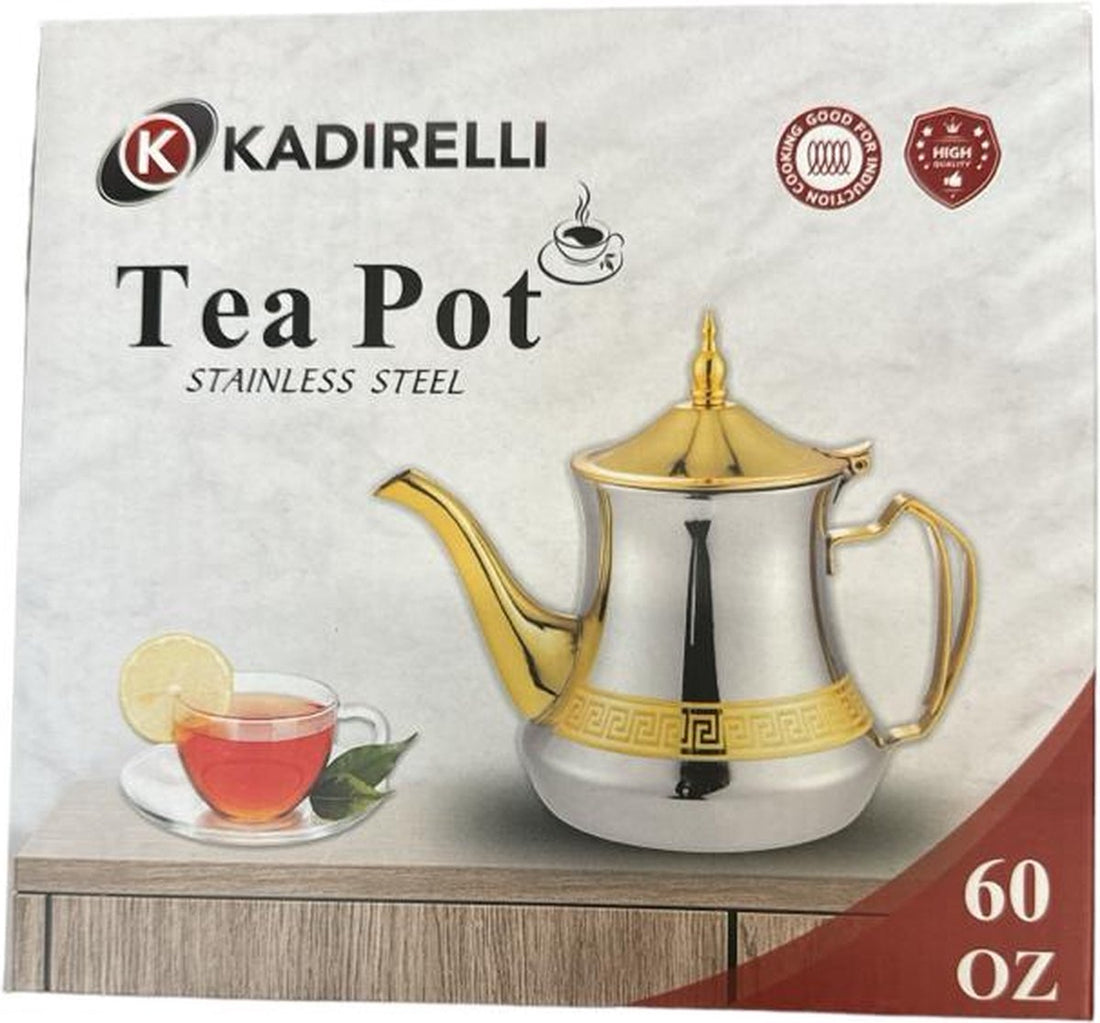 Théière marocaine Kadirelli - Dorée - Bouilloire - Induction