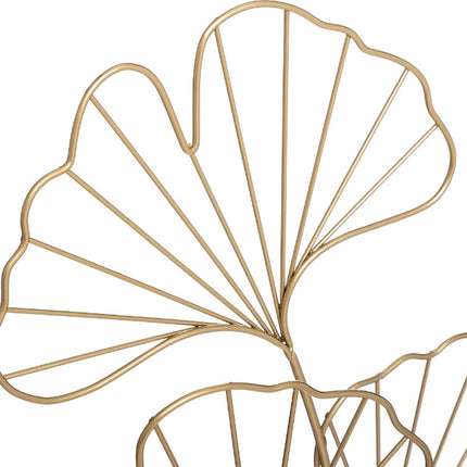 Dekorative goldene Blätter mit Sockel