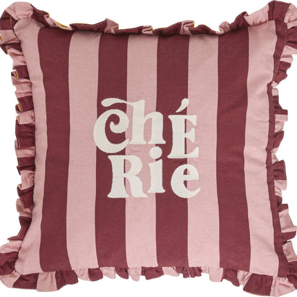 Atmosphera Kids Chéri Kissen - 40x40cm - Rosa/Orange