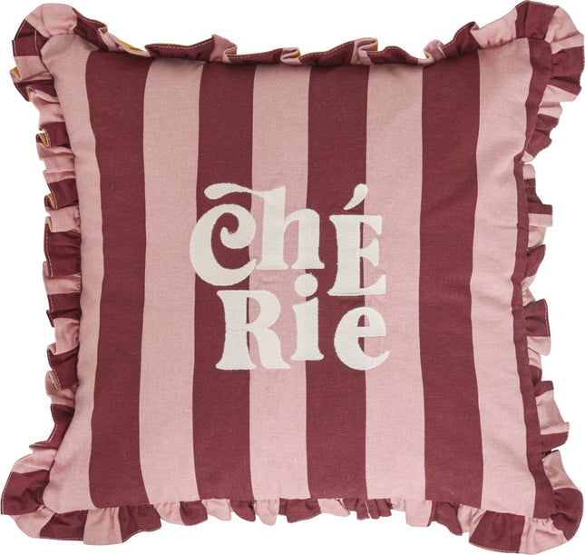 Atmosphera Kids Chéri Kissen - 40x40cm - Rosa/Orange
