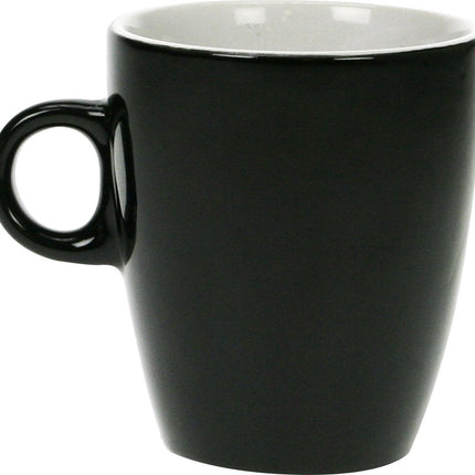 Cosy & Trendy Vicky Beker - 19 cl - Ø 7 cm x 8.5 cm - Zwart - Set-6