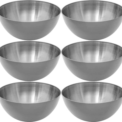 Secret de Gourmet - Salatschalen/Schalen - Set 6x - Edelstahl - D19 cm