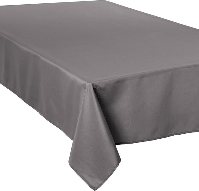 Atmosphera Tischdecke - 300 x 150 cm - grau - Esstisch Tischwäsche - Polyester