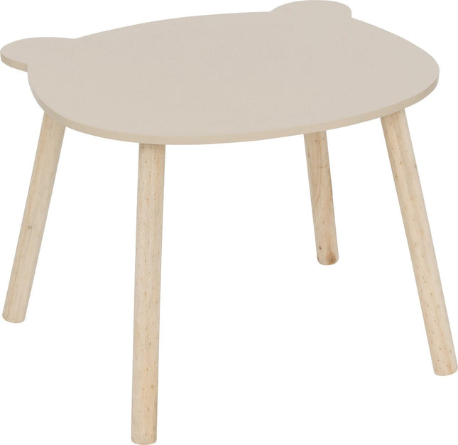Atmosphera Kids Zeichentisch/Kindertisch Teddybär Ø60cm - Beige