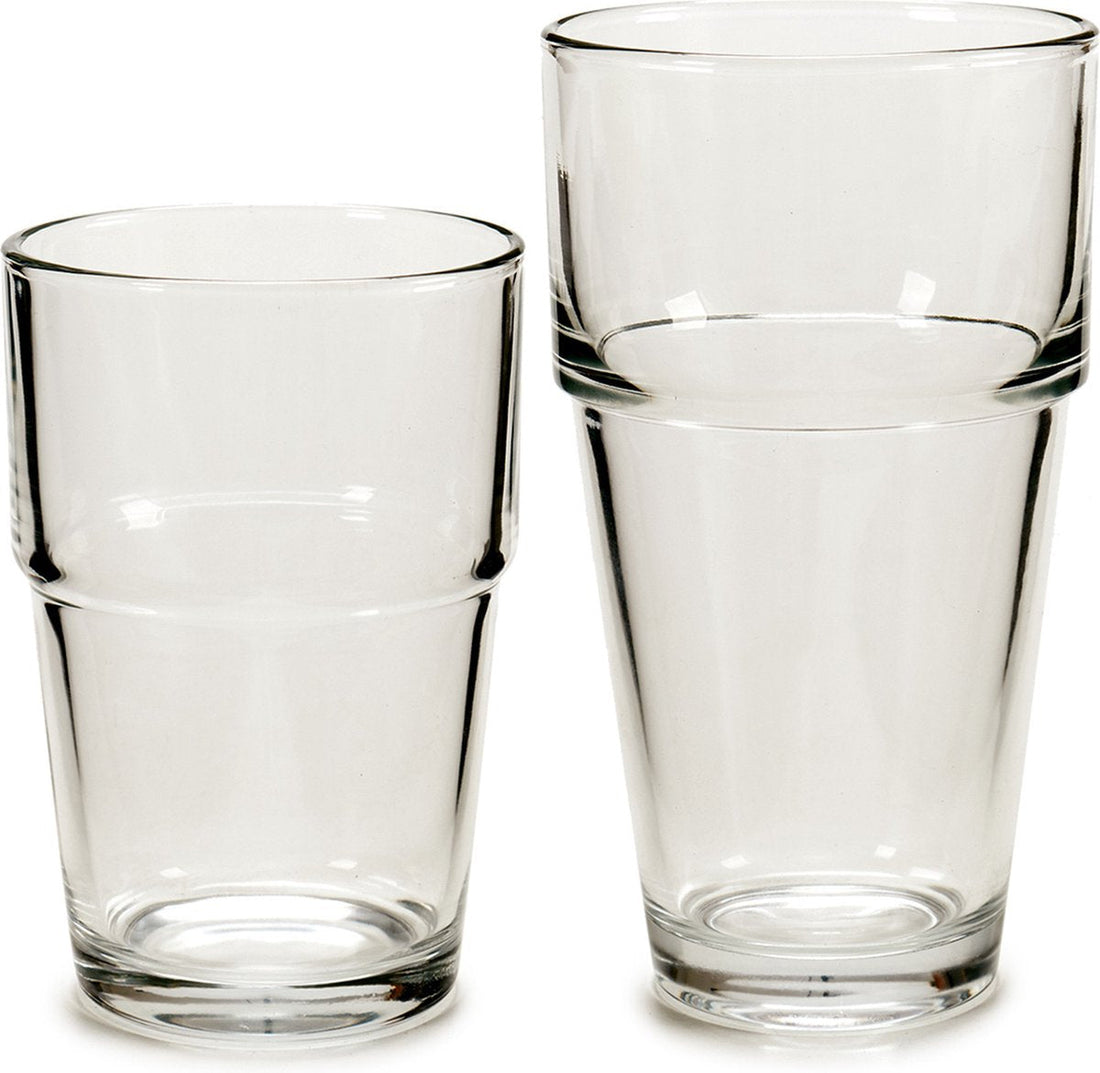 Vivalto glazenset 12-delig, transparant – 6 glazen van 37 cl en 6 kleinere