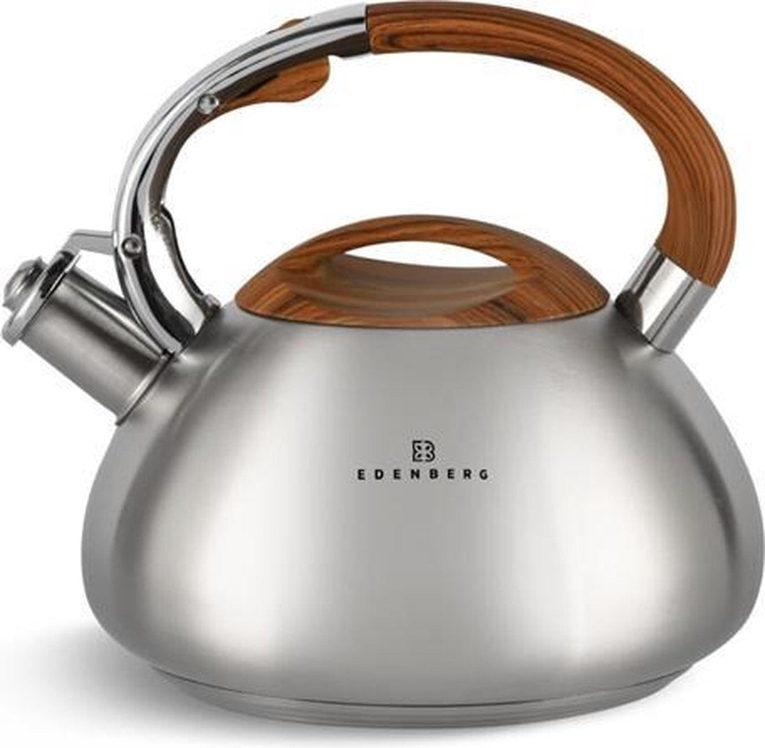 Edënbërg Classic Line - Bouilloire Sifflante Luxe en Inox - 3 litres