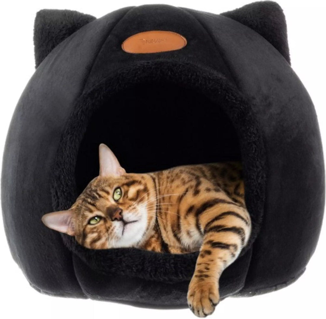 Panier pour chat en peluche Purlov - Maison de luxe pour votre chat