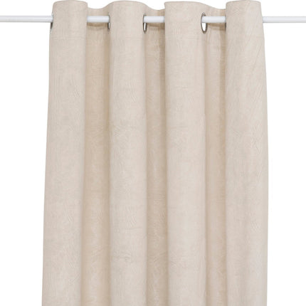 Atmosphera Fujo Fluwelen Verduisteringsgordijn 135x260cm - Linnenbeige