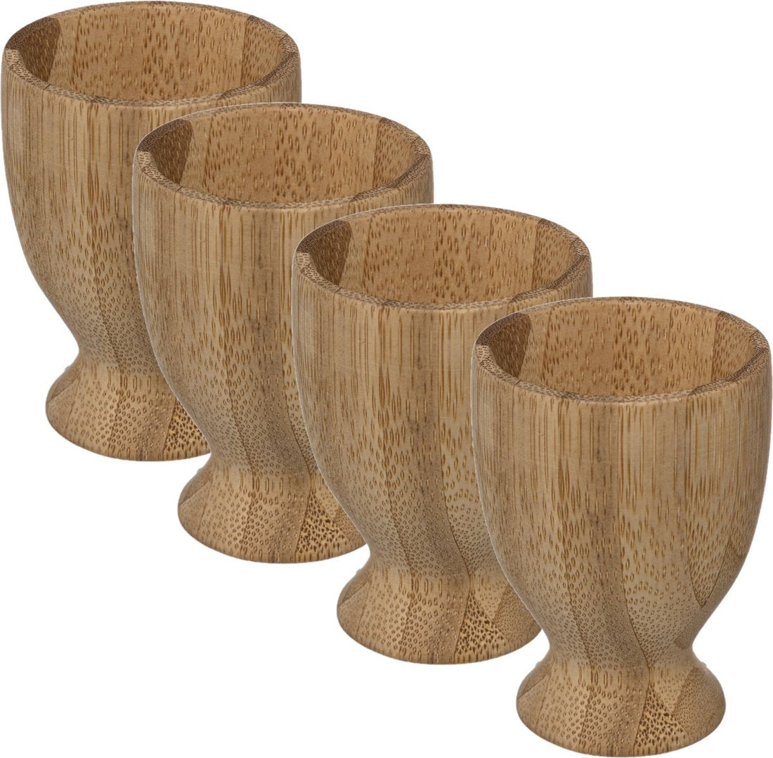 Coquetier Secret de Gourmet - 6 pièces - Bambou - 7,5 cm