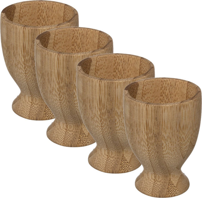 Secret de Gourmet Eierbecher - 6 Stück - Bambus - 7,5 cm