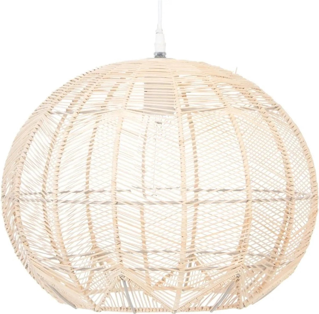Atmosphera rotan hanglamp rond, beige – bolvormige kap, Ø 38 cm – foto 4