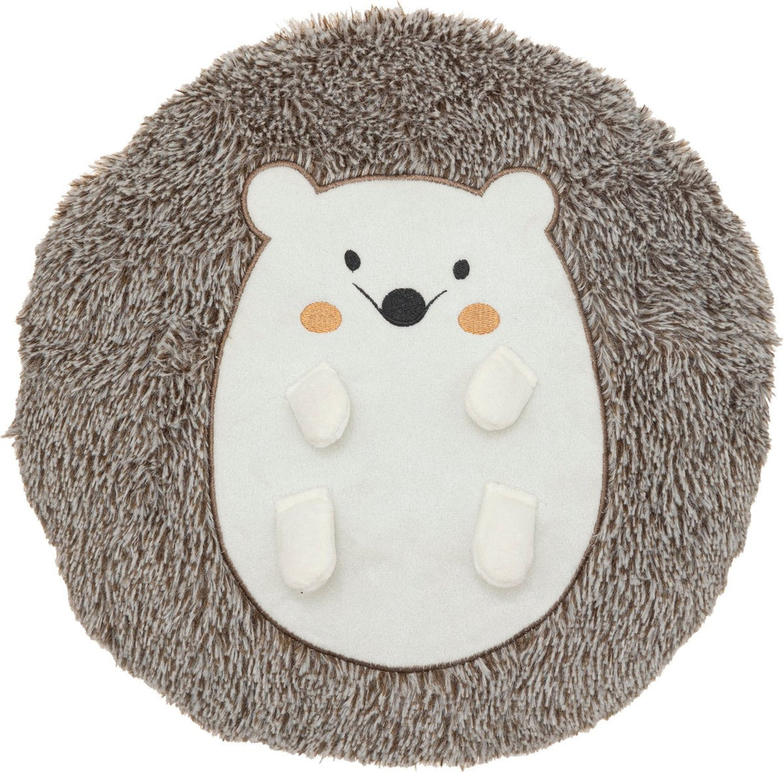 Atmosphera Kids Decorative Cushion Hérisson Hedgehog Ø30cm - Brown/White