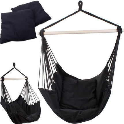 Braziliaanse hangstoel- Hangmat- Hangstoel - Buiten - Tuin - 2 kussens -