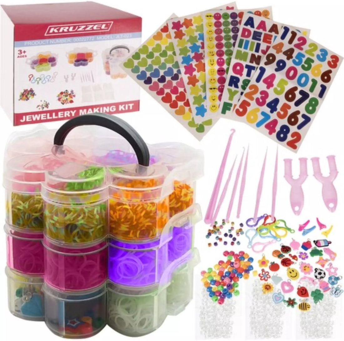 Kruzzel Kit de fabrication de bracelets : des heures de loisirs créatifs pour les enfants
